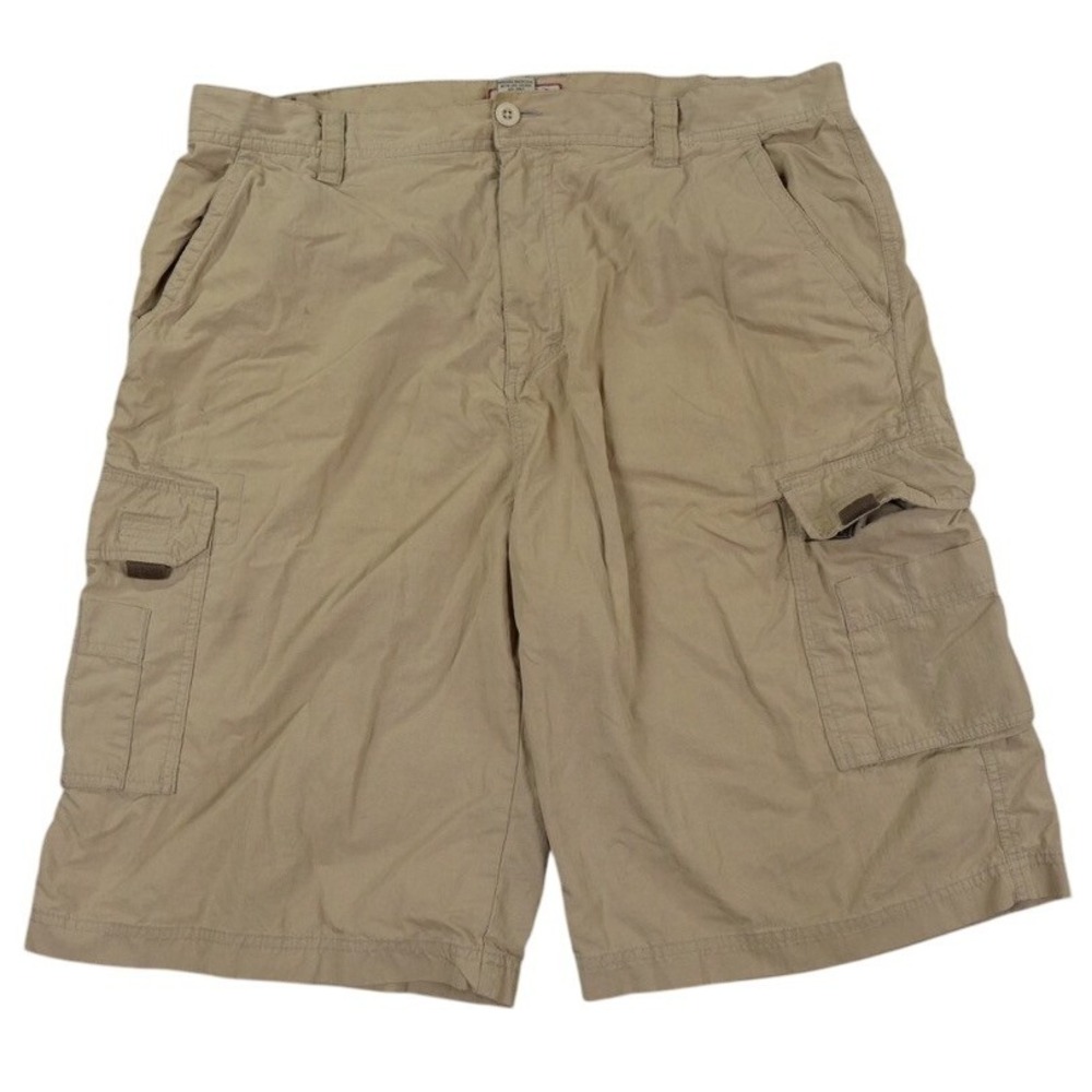 Radius Cargo Shorts Mens 38 Khaki Tan Utility Rugged Cotton Nylon Outdoor